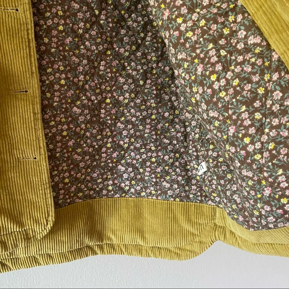 Quilted corduroy floral jacket - Picture 5 of 6